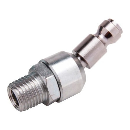 Gec Freeman Male To Male Swivel Automotive Plug Z1414MMSAP, 1/4" x 1/4", Zinc Z1414MMSAP